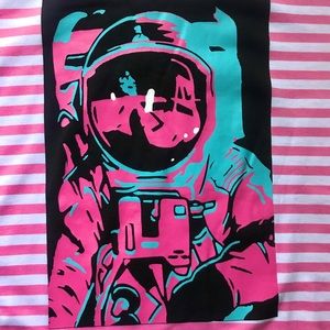 Aesthetic Pink Astronaut Long Sleeve Soft
